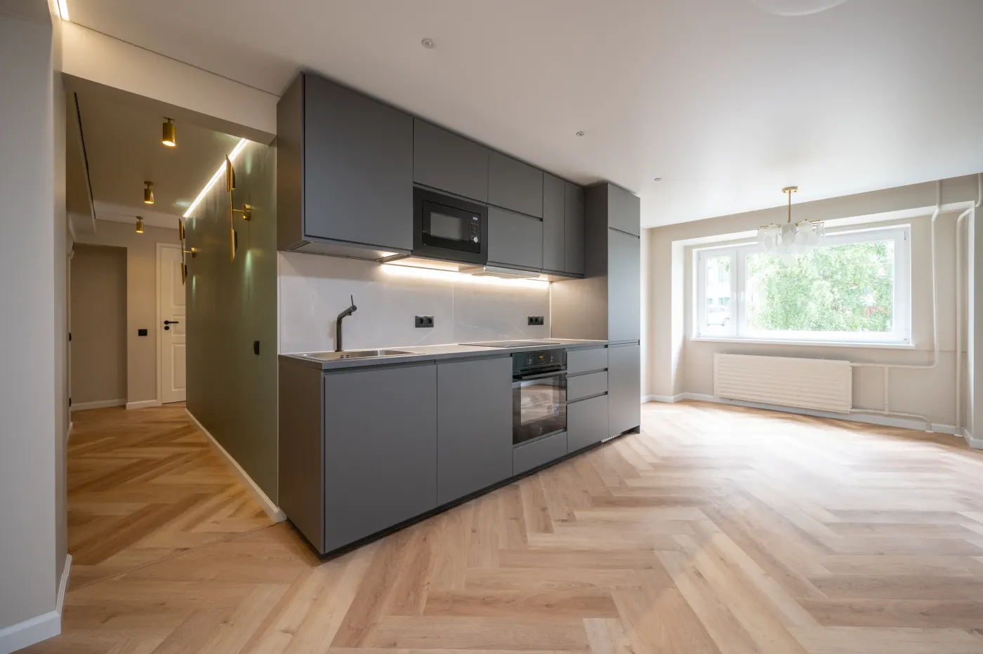 Отреновированная квартира 59 квадратных метров подготовленная к продаже