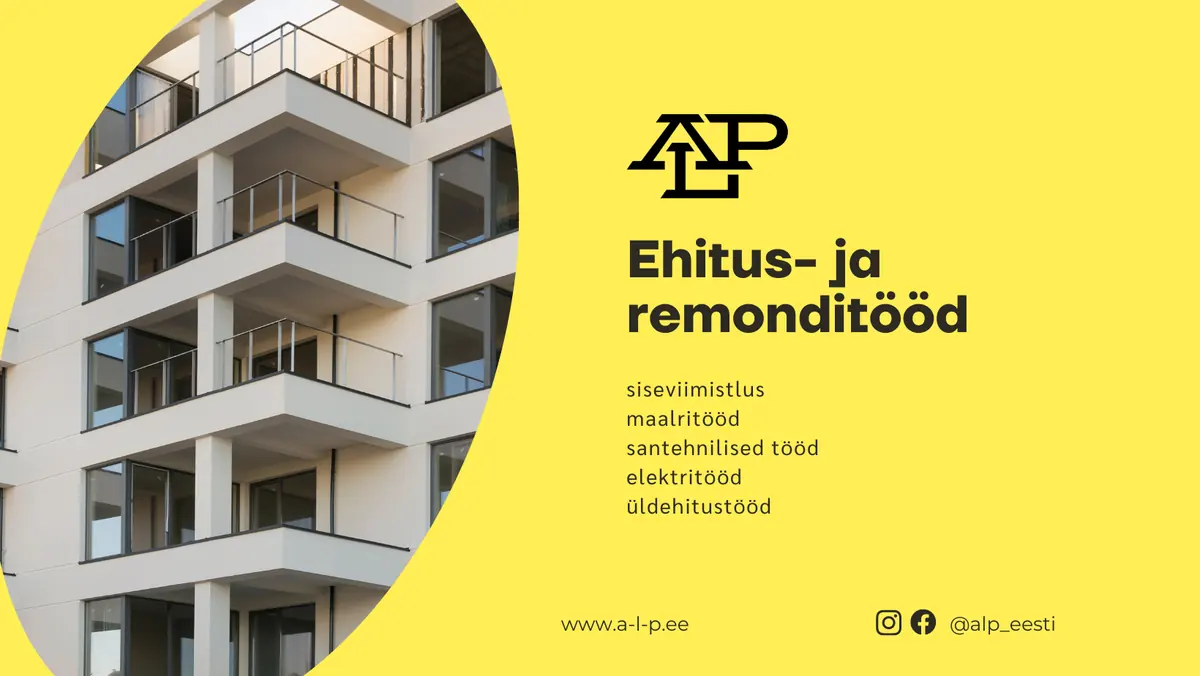 A-L-P | Elu- ja äripindade remont Eestis